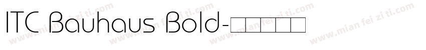 ITC Bauhaus Bold字体转换